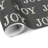 Papier Cadeau JOY (argent) (Coin rond)
