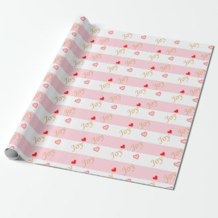 Papier Cadeau Joy Heart Motif