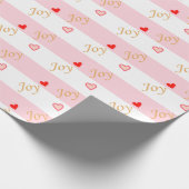Papier Cadeau Joy Heart Motif (Coin)
