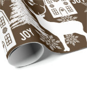 Papier Cadeau Joy Noël (Coin rond)