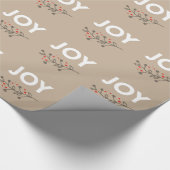 Papier Cadeau JOY Rustic | Papier d'emballage de vacances (Coin)
