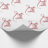 Papier Cadeau Joy Script Red (Coin)