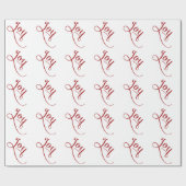Papier Cadeau Joy Script Red (Plat)