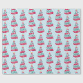 Papier Cadeau Joy to the World Christmas Citation Typographie (Plat)