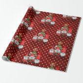 Papier Cadeau Joy To The World Gnome Papier Enveloppant Noël (Déroulé)