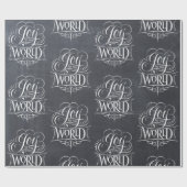 Papier Cadeau Joy To the World - Marche de Noël (Plat)