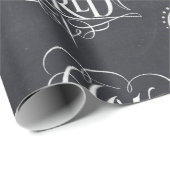 Papier Cadeau Joy To the World - Marche de Noël (Coin rond)