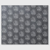 Papier Cadeau Joy To the World - Noël Christian Chalk Wrap (Plat)