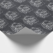 Papier Cadeau Joy To the World - Noël Christian Chalk Wrap (Coin)