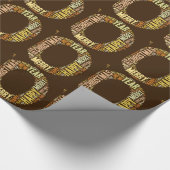 Papier Cadeau JOY Wordcloud Noël (Coin)