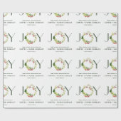 Papier Cadeau Joyau botanique d'aquarelle moderne vacances d'ent (Plat)