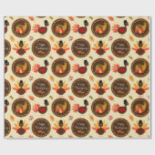 Papier Cadeau Joyeuse Action de grâce (Plat)