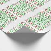 Papier Cadeau joyeuse crise heureuse nouvelle peur (Coin)