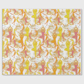 Papier Cadeau Joyeuse Danse Yoga Girls (Plat)