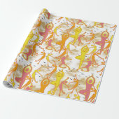 Papier Cadeau Joyeuse Danse Yoga Girls (Déroulé)