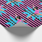 Papier Cadeau Joyeuse danseuse d'anniversaire Jazz danse moderne (Coin)
