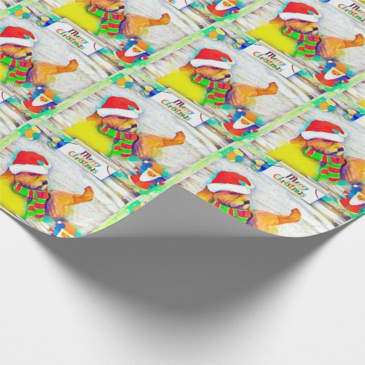 Papier Cadeau Joyeuse enveloppe de cadeau de Noël d'Otterly (Coin)