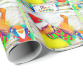 Papier Cadeau Joyeuse enveloppe de cadeau de Noël d'Otterly (Coin rond)