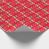 Papier Cadeau Joyeuse et lumineuse enveloppe de Noël de renne de (Coin)