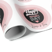 Papier Cadeau Joyeuse fête des mères (Coin rond)