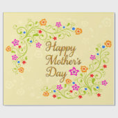 Papier Cadeau Joyeuse Fête des Mères 23 (Plat)