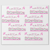 Papier Cadeau Joyeuse fête des Mères conception multi couleurs (Plat)