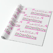 Papier Cadeau Joyeuse fête des Mères conception multi couleurs (Déroulé)