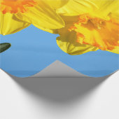 Papier Cadeau Joyeuse Fête des Mères Daffodils Médaille d'or fle (Coin)