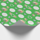 Papier Cadeau "Joyeuse fête des mères Green irlandais (Coin)