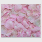 Papier Cadeau Joyeuse fête des mères ou ton texte Pétales roses (Plat)