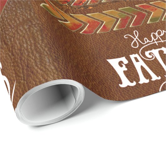 Papier Cadeau Joyeuse Fête des Pères Options 1-1A (Coin rond)