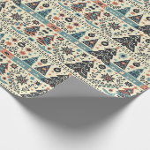 Papier Cadeau Joyeuse forêt nordique de Noël (Coin)