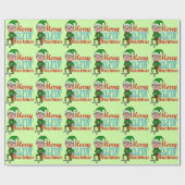 Papier Cadeau Joyeuse fumisterie féerique drôle de Bah de Noël (Plat)