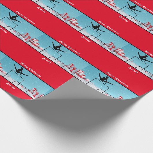 Papier Cadeau Joyeuse Gymnastique de Noël (Coin)