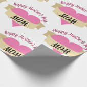 Papier Cadeau Joyeuse maman de la fête des mères (Coin)