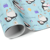 Papier Cadeau Joyeuse marguerite (anniversaire) (Coin rond)