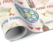 Papier Cadeau Joyeuse Pâque (Coin rond)