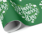 Papier Cadeau Joyeuse Saint-Patrick  (Coin rond)