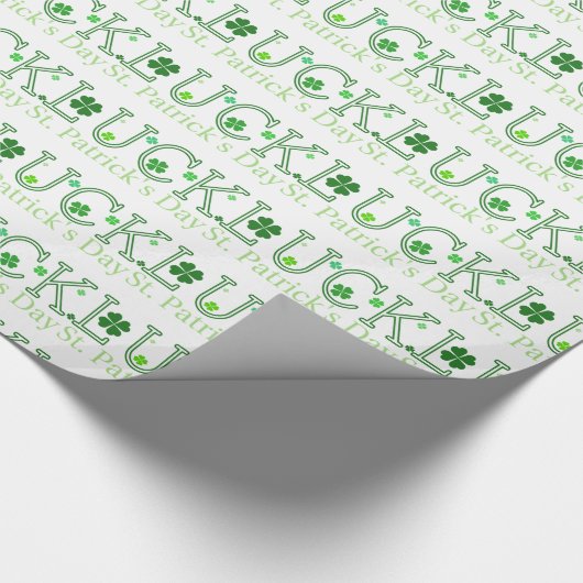 Papier Cadeau Joyeuse Saint-Patrick Chance (Coin)