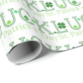 Papier Cadeau Joyeuse Saint-Patrick Chance (Coin rond)