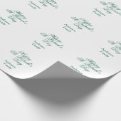 Papier Cadeau Joyeuse Saint-Patrick famille nom vert minimal (Coin)