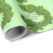 Papier Cadeau Joyeuse Saint Patrick, que les Shenanigans commenc (Coin rond)