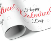 Papier Cadeau Joyeuse Saint-Valentin (Coin rond)