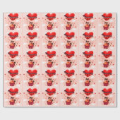 Papier Cadeau Joyeuse Saint-Valentin (Plat)