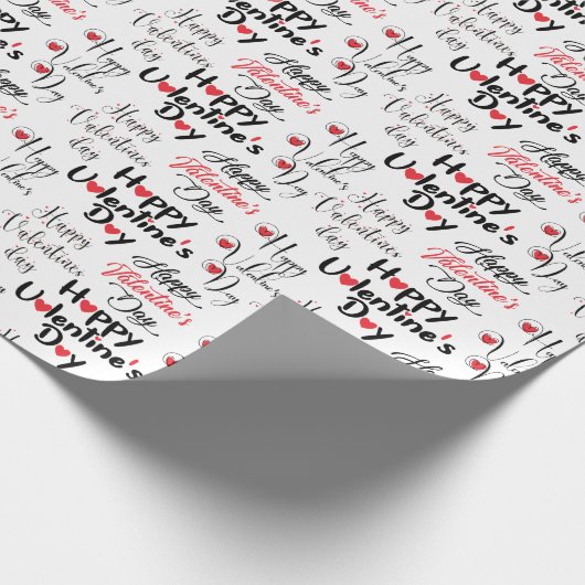 Papier Cadeau Joyeuse Saint Valentin (Coin)