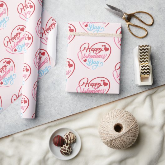 Papier Cadeau Joyeuse Saint-Valentin (Artisanat)