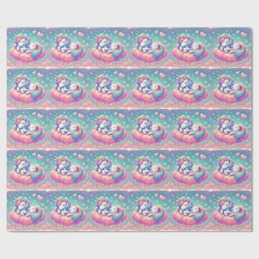 Papier Cadeau Joyeuse Saint-Valentin (Plat)