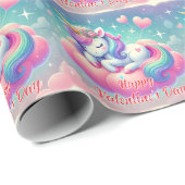 Papier Cadeau Joyeuse Saint-Valentin (Coin rond)