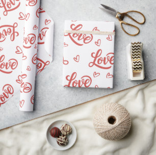 Papier Cadeau Joyeuse Saint Valentin amour à toi