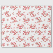 Papier Cadeau Joyeuse Saint Valentin amour à toi (Plat)